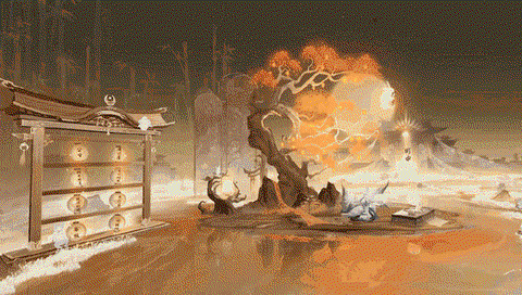 阴阳师庭院树上是什么