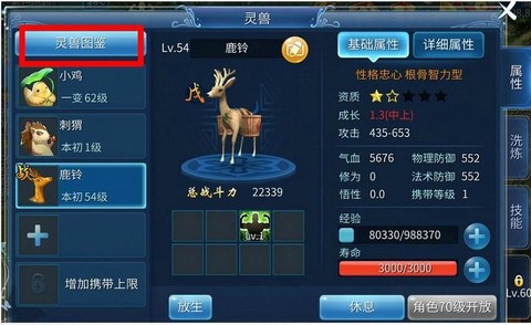 倩女幽魂手游灵兽什么