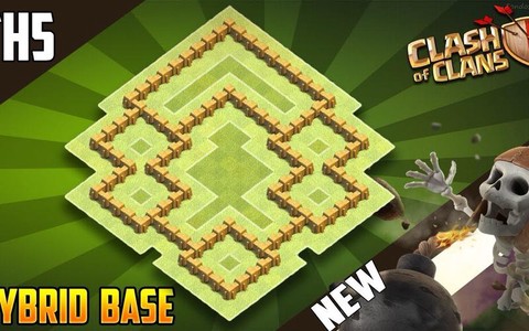 部落冲突5本怎么摆阵