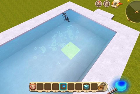 迷你世界怎么造水池